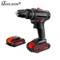 OTOOLSION 21V Rechargeable Pistol Electric Drill Cordless Electric Drill Forward Reverse Electric Screwdriver Woodworking Tools