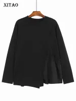 XITAO T-Shirts Long Sleeve Casual T-shirt Women Top