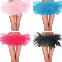 【CC】 Classic 80s Puffy Tutu Color 6-Layered Ballet Skirt Costume Petticoat