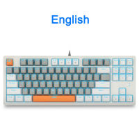 E-YOOSO K620 USB Mechanical Gaming Keyboard Blue Switch 87 Key Backlit Gamer for Computer laptop PC