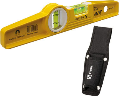 Stabila 81s-10mh Magnetic Level and Holster 2511 1 Yellow/Black