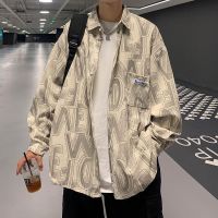 ✽▲☈ Boys corduroy long-sleeved shirts autumn design niche ins yuppie jackets spring and autumn Hong Kong style Japanese shirts