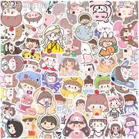 10/25/50pcs Lovely Cartoon Girl Stickers Graffiti for DIY Luggage Water Bottle Phone Laptop Guitar Scrapbook Car Wall Decal