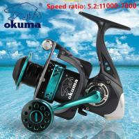 OKUMA รอกตกปลาสปินนิ่งใหม่ล่าสุด1000-7000น้ำหนักเบามากที่สุดลาก13 5.2:1 Surasting ปั่นรอกจิ๊กกิ้งน้ำเค็ม