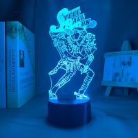 □❒ Anime 3d Night Light JoJo Bizarre Adventure Hol Horse for Bedroom Decor Light Birthday Gift for Him Manga Jojo Led Lamp