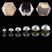 【CW】 30/50pcs Pants Garment Decoration Pearl Rivets Cloth Button Half Round Scrapbooking