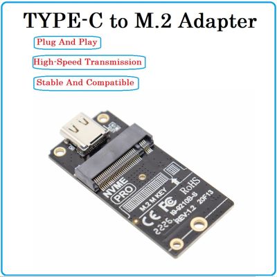 TYPE-C to M2 NVME/NGFF SSD Adapter Card NVMe Enclosure M.2 to USB 3.1 Type-C Adapter Card Support M2 SSD 2230/42/60/80