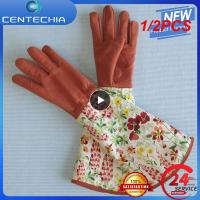 1/2PCS Pair Heavy Duty Gardening Rose Pruning Gauntlet Gloves Thorn Proof Long Sleeve Work Welding Garden Gloves