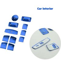 13Pcs Blue Window Glass Lift Switch Button Cover Trim for Honda Civic 11Th Gen 2022