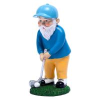 Resin Garden Gnome Statues Resin Gnome Figurine with Golf Playing Resin Gnome Figurine Garden Gnome Statues Outside Decor for Patio Yard Lawn Porch Decoration good