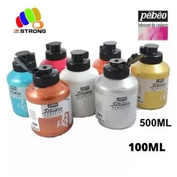 100ml Gold Paint Metallic Acrylic Paint Waterproof Not Faded For Statuary  Coloring DIY Hand Clothes Painted Graffiti Pigments