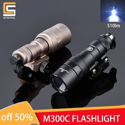 WADSN Surefir M300C M300 Pengakap Mini Taktikal Falshlight 510 Lumens Senjata Sesori untuk 20Mm Picatinny Rail