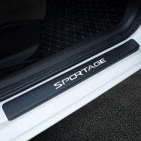 Car Stickers And Decals For KIA Sportage Carbon Fiber Auto Scuff Plate Door Sill Cover Protector Car Accessories 4Pcs