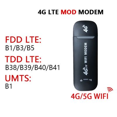 4G LTE USB Modem, Wireless USB Network Adapter WiFi Router Network Hotspot Support 4G for PC Desktop Laptop 150Mbps