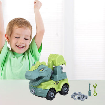 MagiDeal Creative Take Apart Dinosaur Car Toys Construction Vehicles 3D Nut Toy