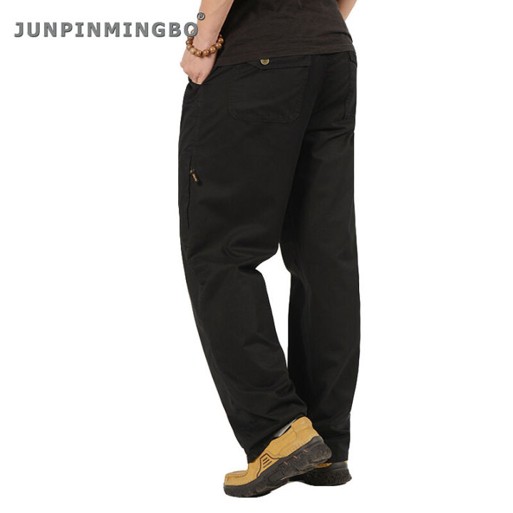 junpinmingbo-ห้องปฏิบัติการขนาดพิเศษseluar-lelaki-panjang-kerjaหลวมผ้าฝ้ายbreathable-soft-khakisยุทธวิธีการทำงานslackยาวกางเกงcasualกีฬากลางแจ้งเดิน