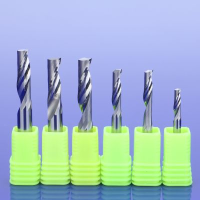 5 pcs 4mm Single ขลุ่ยเครื่องตัดสำหรับอลูมิเนียม CNC เครื่องมือคาร์ไบด์ alucobond End mill Router bits อลูมิเนียมคอมโพสิตแผง