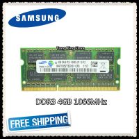 Samsung DDR3 4GB 1066MHz หน่วยความจำแล็ปท็อป PC3-8500S โน้ตบุ๊ก RAM 8500 4G SODIMM