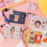 Original Korean Canvas Art Cute Student Multi-Functional Coin Purse Female Coin Bag Hand Wallet Female Compact Short Style 【OCT】