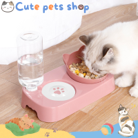 ชามอาหารแมว ชามข้าวแมว ชามข้าวหมา ถ้วยอาหารแมว Pet bowl ชามคู่แมว ชามน้ำแมว ชามใส่อาหาร ชามอาหารสุนัข ชามอาหารสัตว์ cat ที่ใส่อาหารแมว