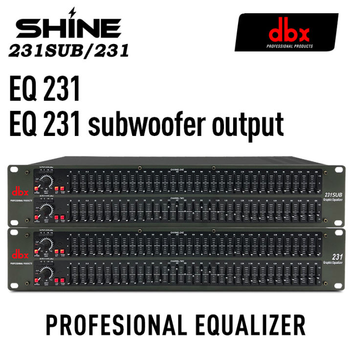 Equalizer DBX 231 231SUB Graphic Equalizer EQ Dual channel 31 band 2