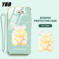 เคสโทรศัพท์ YBD สำหรับ Samsung Galaxy J6 Plus J6 + J7 2017 J7 Pro J7 J730ชั้นหนึ่ง ON7 2016การ์ตูนนิ่มโปร่งใสหมีรุนแรงไล่ระดับสีเคสโทรศัพท์กันกระแทกพร้อมกรอบป้องกันกล้องเลนส์คลุมทั้งหมด