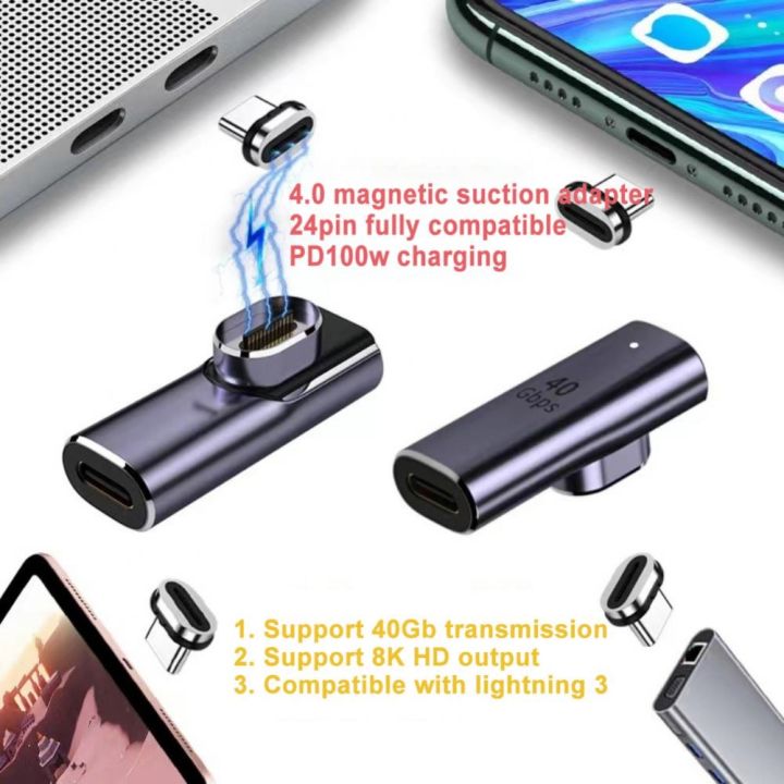 chaunceybi-8k-60hz-data-transfer-pd-charger-magnetic-macbook-aluminum-alloy-usb-c-to-type-converter-40gbps