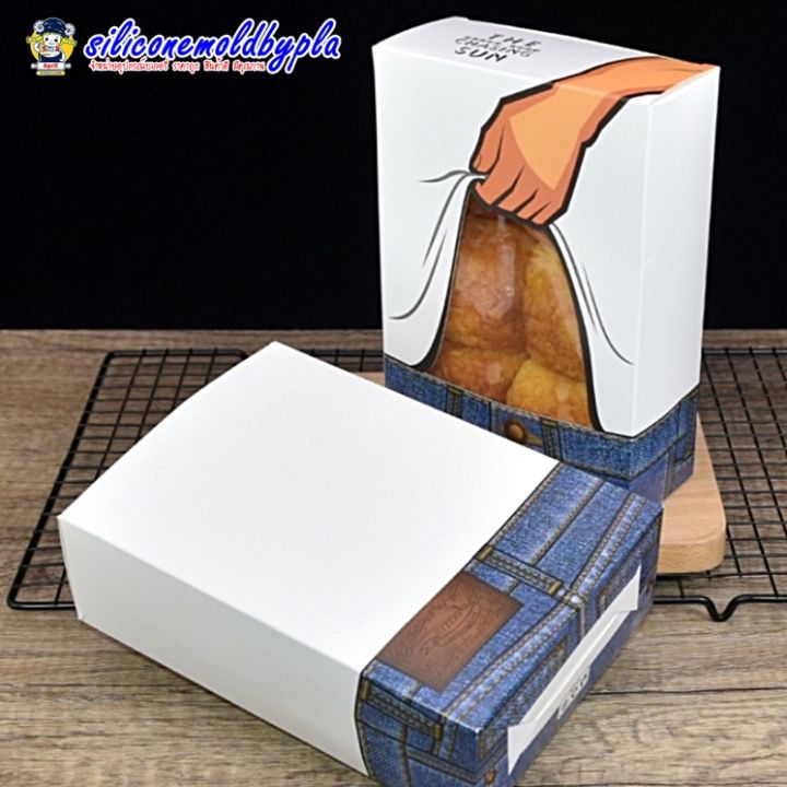 กล่องขนม-กล่องขนมปัง-กล่องขนมปังโชว์หน้าท้อง-กล่องขนมปังลายกล้ามเนื้อหน้าท้อง-กล่องขนมปังซิกแพค-กล่องขนมปังโชว์ซิกแพค-แพค-25-ชุด