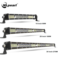 NLpearl Slim Spot Flood LED Bar Off Road 12V 24V LED Light BarWork Light For Car 4x4 Truck A SUV Boat lada Barra LED Lightbar