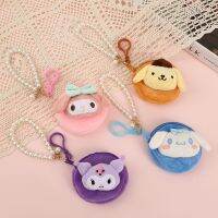 ♞▥✆ Sanrio Plush Coin Purse Kawaii Kuromi Melody Cinnamoroll Sanrio Wallet Cartoon Style Cute Bag Pendant Plush Coin Purse for Child