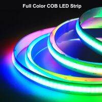 สีเต็มแถบ LED COB เหมือนกับ WS2812B SK6812ความหนาแน่นสูงสามารถระบุที่อยู่รายบุคคลได้ RGB สมาร์ทฝันสีซังไฟ Led DC5V