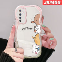 เคส JIUMOO สำหรับ Realme 6 Pro 6S Narzo เคสเนื้อครีมลายบอทเคสนิ่มกันกระแทกเคสโทรศัพท์โปร่งใส TPU ซิลิกาแบบใสเจลป้องกันการตกหล่นฝาครอบป้องกันเลนส์กล้องถ่ายรูป