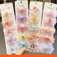 ZONGMA 5PCS ปิ่นปักผม สีสัน หวาน ลูกไม้ กิ๊บติดผม กิ๊บติดผมโบว์ กิ๊บติดผม