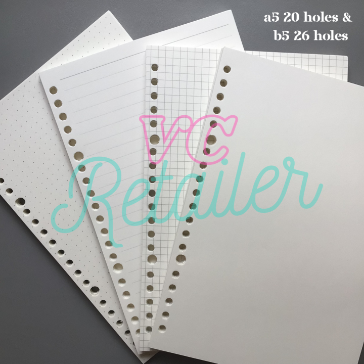 [FAST SHIPPING!] A5 20 Holes / B5 26 Holes High Quality Binder Loose