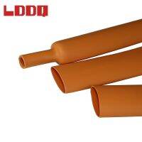 LDDQ Orange Heat Shrink Tube 3:1 Adhesive Glue Lined Tubing Wire Wrap Waterproof Dia25.4mm for Automotive Wire Harness 1m/5m/10m Cable Management