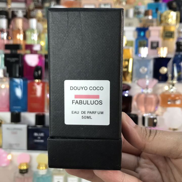 douyo-coco-fabuluos-edp-50-ml-กลิ่นหอมอันเร่าร้อนของเครื่องหนัง-ผสานกับกลิ่นอันคุกรุ่นของแอลมอนด์-มอบกลิ่นหอมเย้ายาวเกินต้านทาน