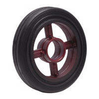 ล้อรถเข็นยางตันอะไหล่ SC รุ่น MAX WHEEL ขนาด 10 นิ้ว (25 ซม.) สีแดง - ดำ -- EU 26 --