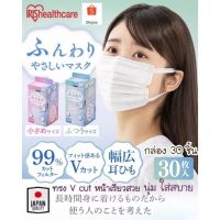 ?สินค้าขายดี? [แบ่งขาย10ชิ้น17.5x9]พร้อมส่ง แมสญี่ปุ่น IRIS HEALTHCARE MASK หูแบนนุ่ม มีลวดดัดเข้ารูปหน้า กล่อง30 ชิ้น หน้ากากอนามัย