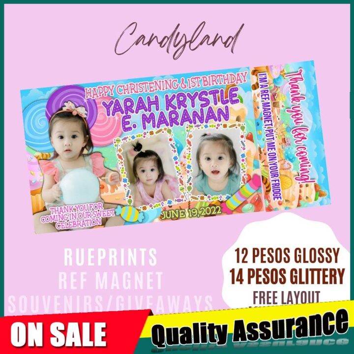 【special Price】 Candyland Theme Glossy Or Glittery Ref Magnet Minimum