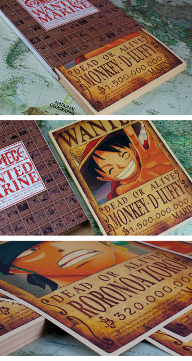 ใบประกาศจับวันพีช-ค่าหัวล่าสุด-วันพีช-ลูฟี่-ประกาศจับ-one-piece-poster-wanted-โปสเตอร์ประกาศจับวันพีช-ของเล่น-ของขวัญ-100-ใบ-51x36-4cm