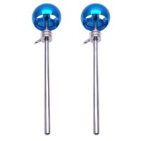 2Pcs Bass Drum Pedal Beater Aluminum Alloy Hammer Head Percussion Instrument Accessory Parts