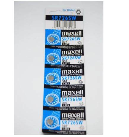 ถ่านกระดุม-maxell-sr726sw-1-แผง-จำนวน-5-ก้อน