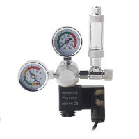 พิพิธภัณฑ์สัตว์น้ำควบคุม CO2แม่เหล็ก Solenoid ตรวจสอบวาล์วปลา CO2ความดันลดวาล์ว DIY CO2ระบบควบคุมชุด220โวลต์110โวลต์