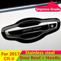 Car Door Bowl Case Handle Sticker For Honda CRV 2017 2018 2019 2020 2021 Stainless Steel Exterior Modification Accessories