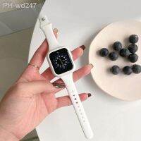 Slim Silicone strap for Apple watch band 40mm band 41mm 45mm correa 38mm 44mm 49mm Sports bracelet iWatch serie 8 7 6 5 se 4 3 2