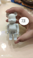 Bearbrick รุนแรงหมีตาบอดกล่องตกแต่งตุ๊กตา41รุ่นสีขาวแม่แบบสบายๆ Diy แฟชั่นเล่น