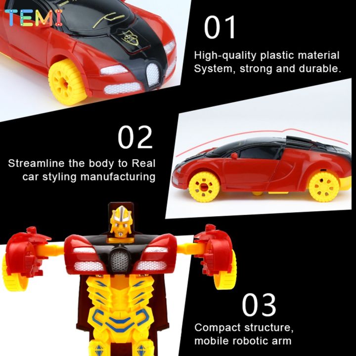 รถ-transformer-เปลี่ยนร่างหุ่นยนต์กู้ภัยรถขั้นตอนเดียวโมเดลรถแอคชั่นแปลงร่างของเล่นสำหรับเด็กรถบูกัตติรถของเล่นเด็ก