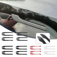 【cw】for Tesla Model 3 Model Y Car Door Handle Wrap Decoration Stickers 4pcs Set ABS Plastic Modification Handle Cover Kit Protectorhot