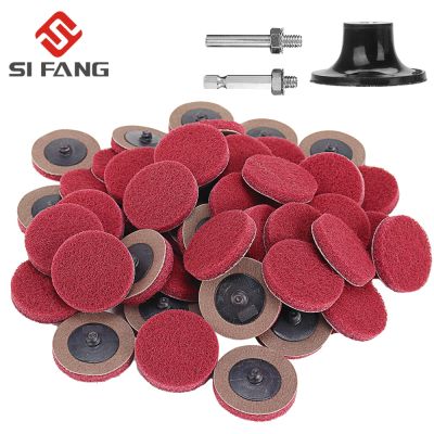 30pcs 2inch Roll Lock Surface Sanding Discs Pad Polishing Sandpaper For Woodworking Metal Rotary Tools