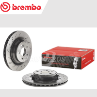 BREMBO จานเบรคหลัง (เจาะรู) BENZ E-CLASS W211 C219 55AMG (HC) 02-08 / D09 C502 11 / ราคาต่อ 1ใบ